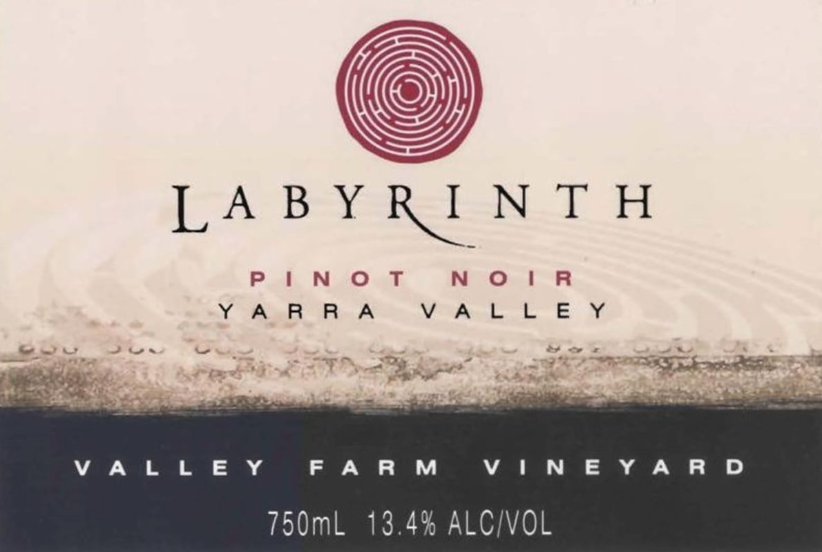 Labyrinth Wine Cellars Valley Farm Vineyard Pinot Noir 2005 Front Label