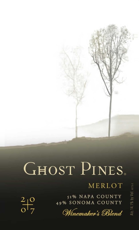 Ghost Pines Winemaker's Blend Merlot 2007 Front Label