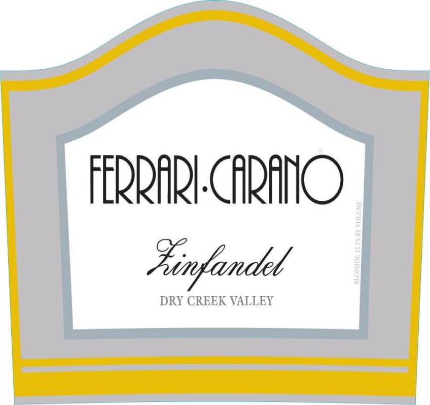 Ferrari-Carano Dry Creek Valley Zinfandel 2008 Front Label