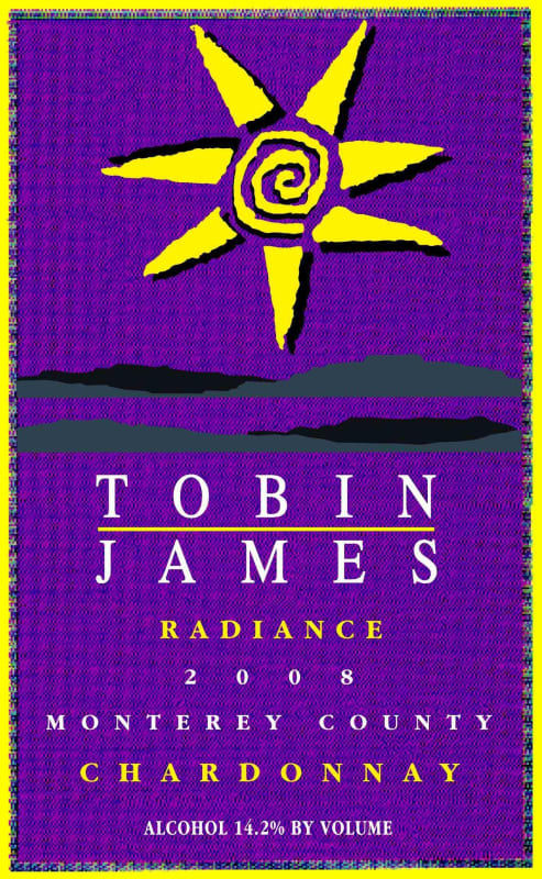 Tobin James Radience Chardonnay 2008 Front Label