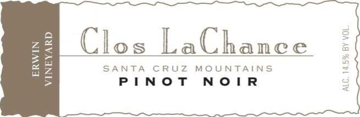 Clos LaChance Erwin Vineyard Pinot Noir 2008 Front Label