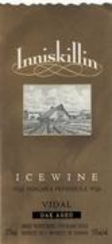 Inniskillin Oak-aged Vidal Icewine (375ML half-bottle) 1998 Front Label