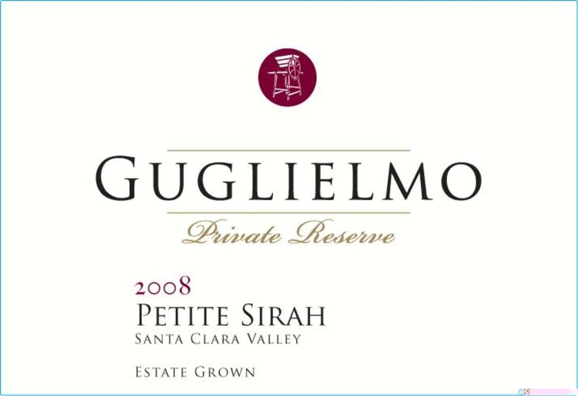 Emilio Guglielmo Private Reserve Petite Sirah 2008 Front Label