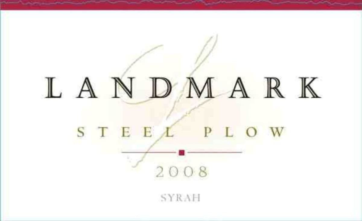 Landmark Steel Plow Syrah 2008 Front Label