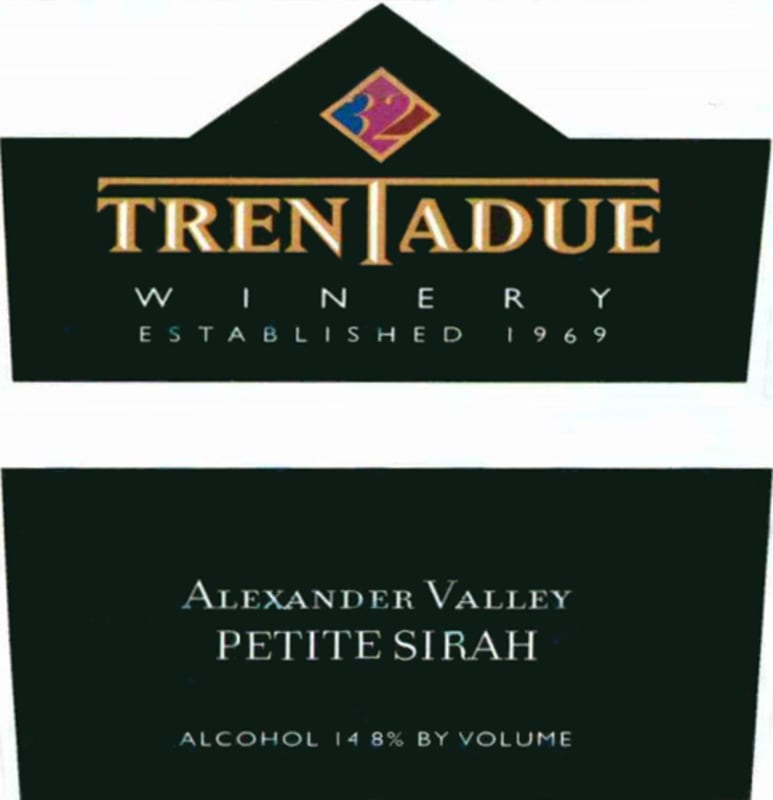 Trentadue Alexander Valley Petite Sirah 2008 Front Label