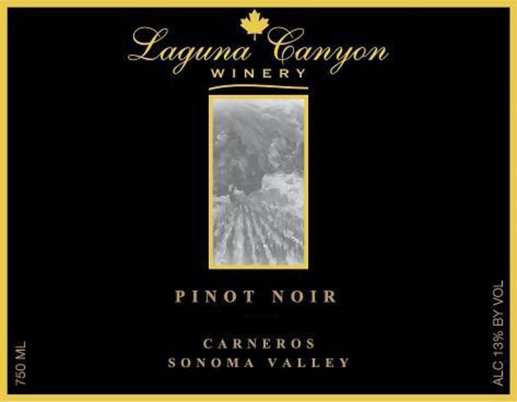 Laguna Canyon Winery Pinot Noir 2012 Front Label