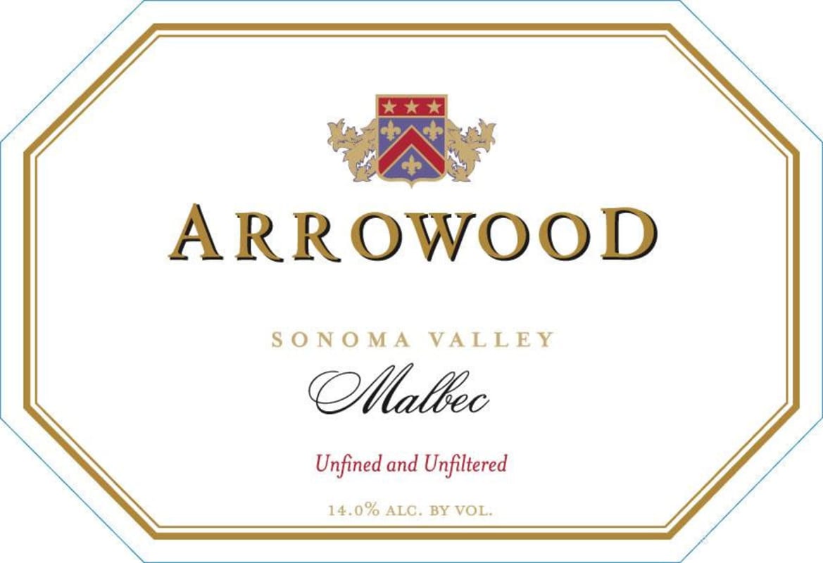 Arrowood Malbec 2008 Front Label