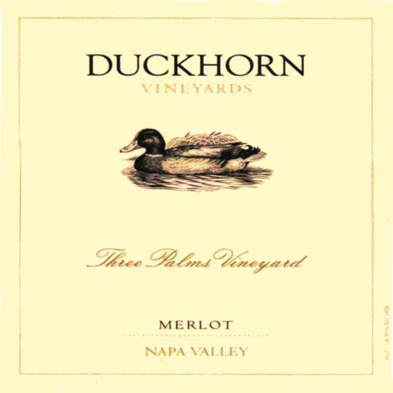 Duckhorn Three Palms Merlot 2008 Front Label