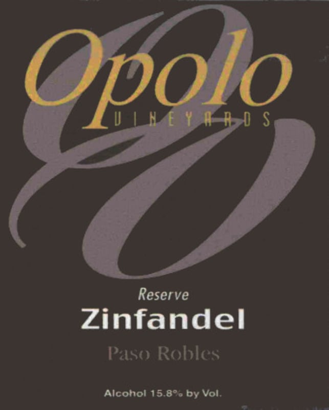 Opolo Reserve Zinfandel 2008 Front Label