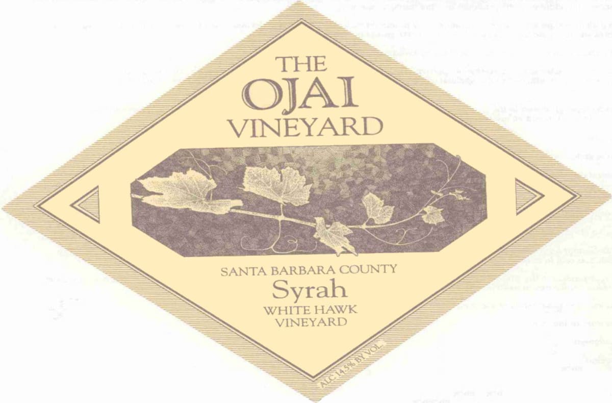 Ojai White Hawk Syrah 2008 Front Label