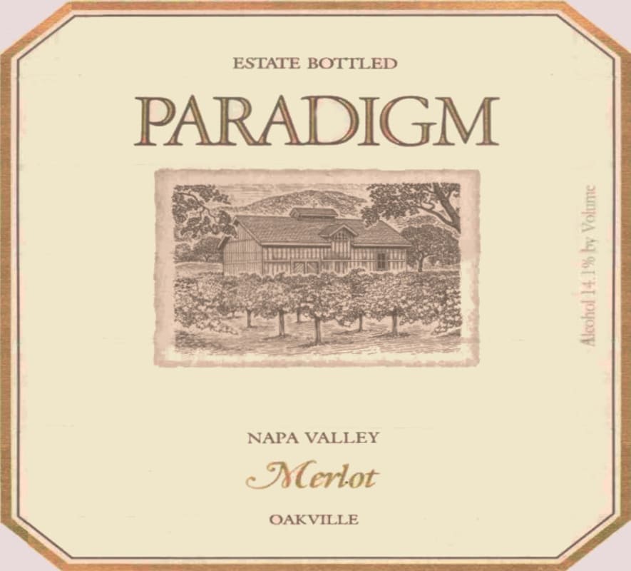 Paradigm Napa Valley Merlot 2008 Front Label