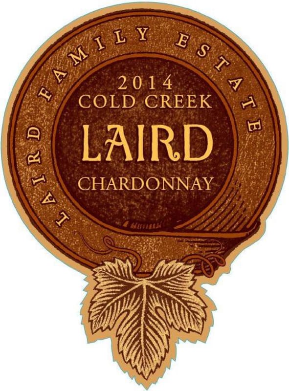 Laird Family Estate Cold Creek Ranch Chardonnay 2014 Front Label