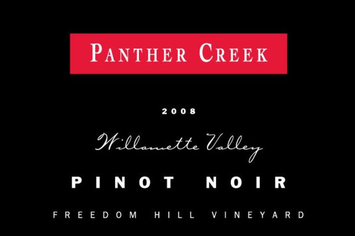 Panther Creek Freedom Hill Pinot Noir 2008 Front Label