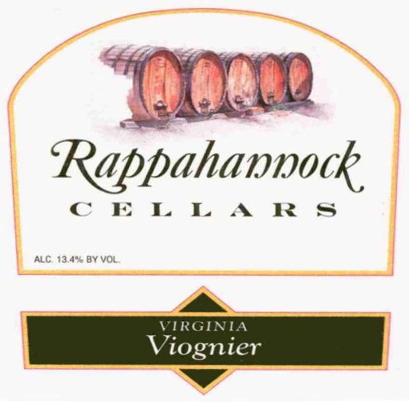Rappahannock Viognier 2008 Front Label