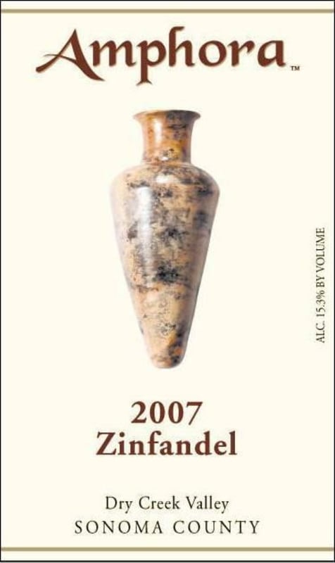 Amphora Wines Zinfandel 2007 Front Label