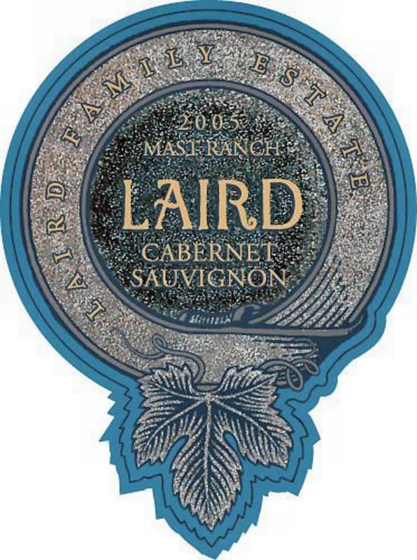 Laird Family Estate Mast Ranch Cabernet Sauvignon 2005 Front Label