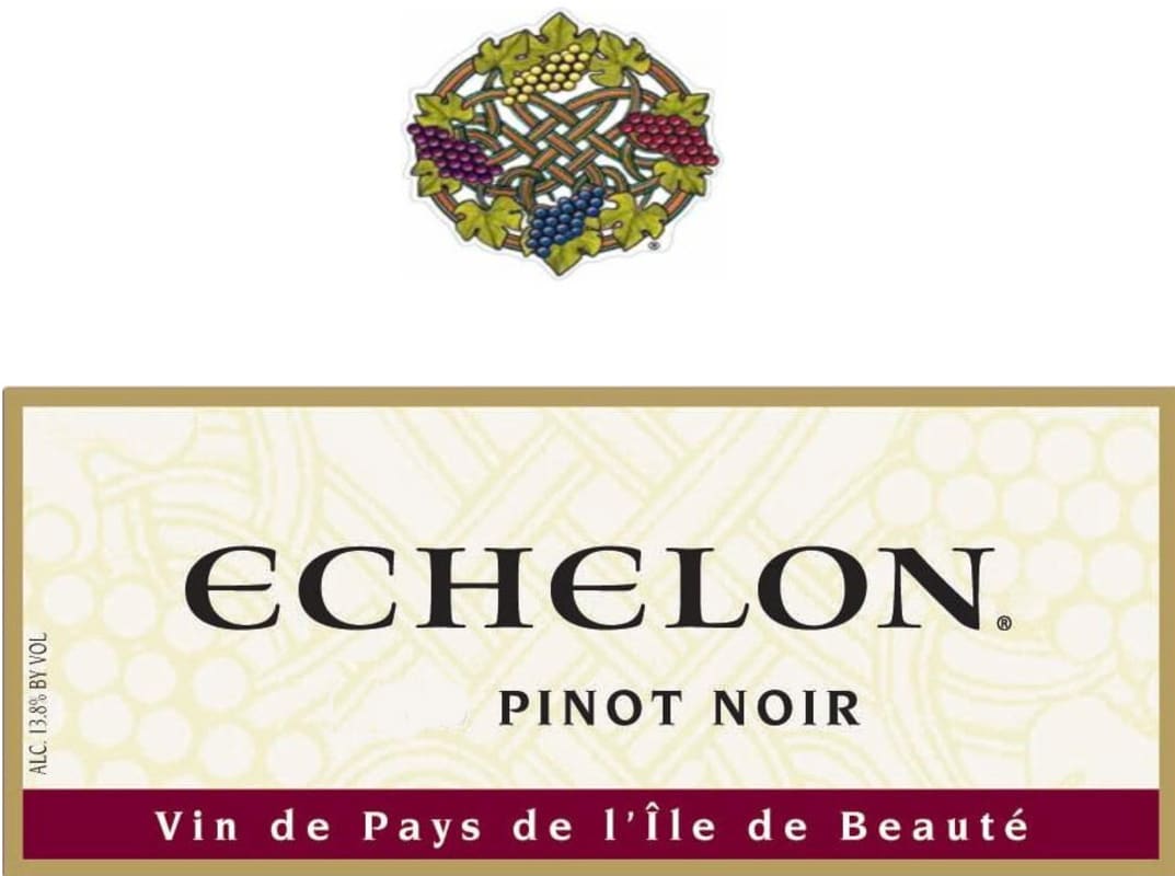 Echelon Pinot Noir 2008 Front Label