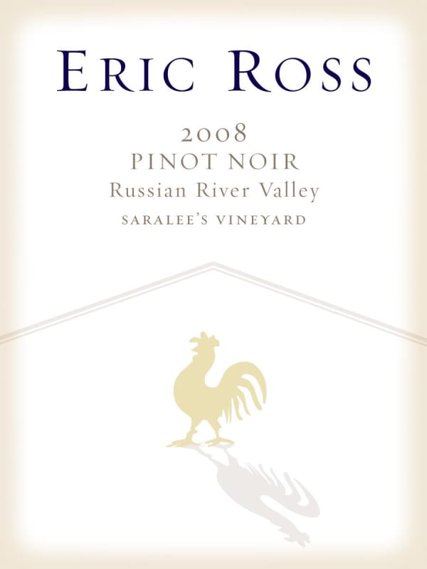 Eric Ross Winery Saralee's Vineyard Pinot Noir 2008 Front Label