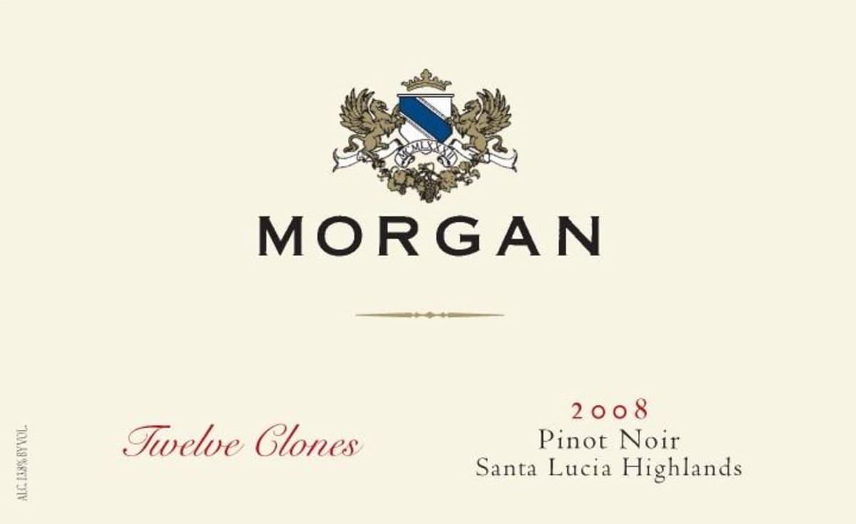 Morgan Twelve Clones Pinot Noir 2008 Front Label