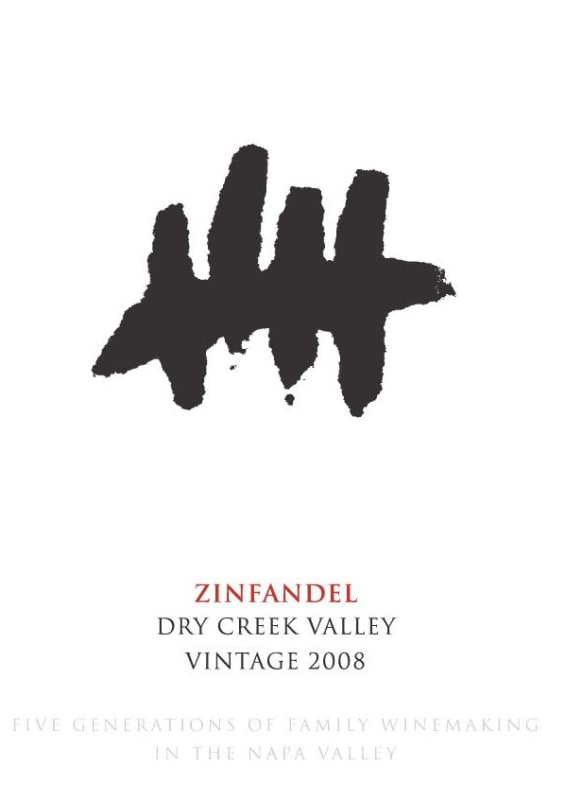 Five Vintners Zinfandel 2008 Front Label