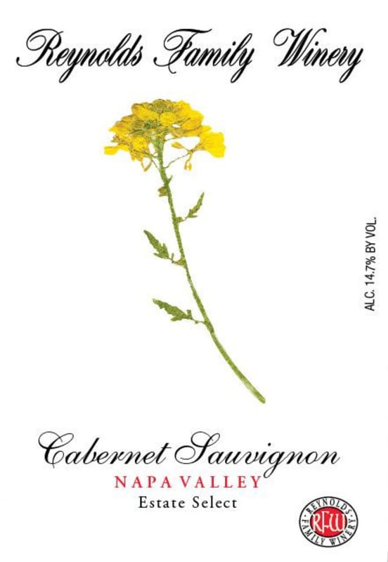 Reynolds Family Winery Estate Cabernet Sauvignon 2008 Front Label
