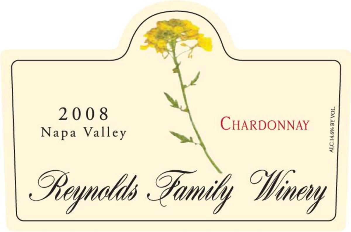 Reynolds Family Winery Chardonnay 2008 Front Label