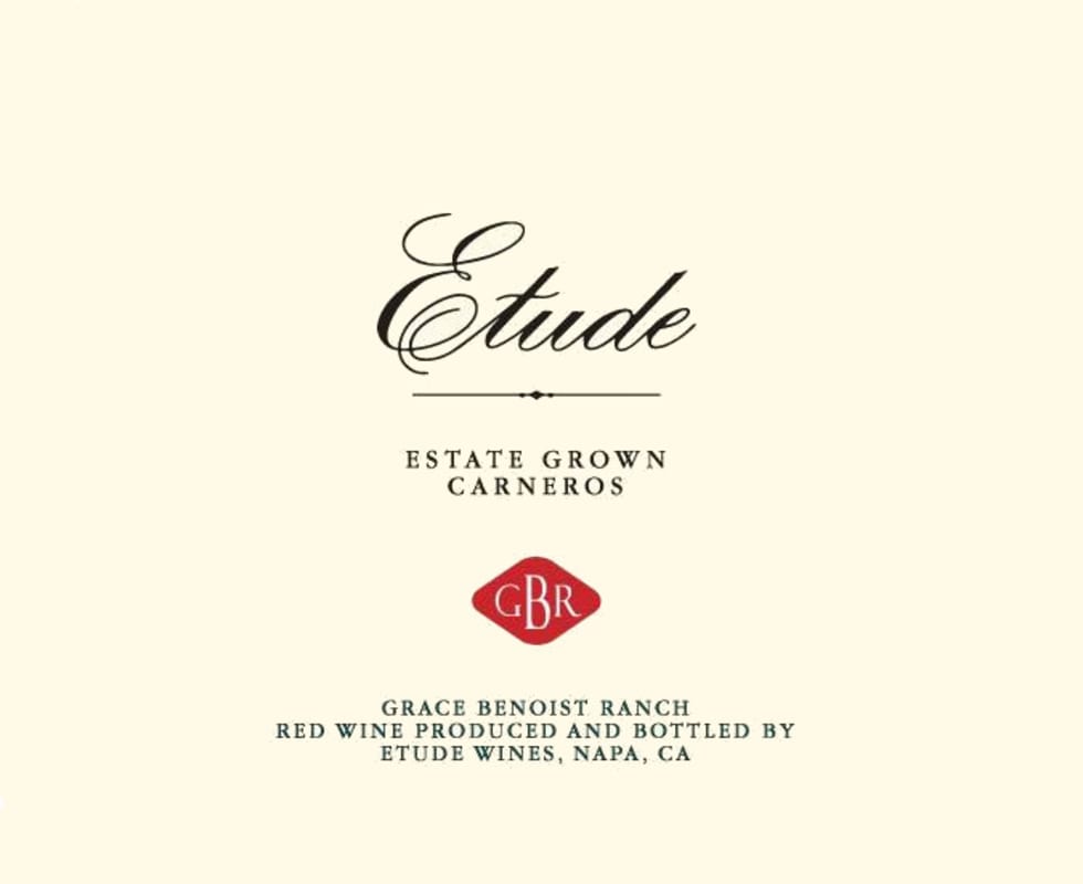 Etude GBR Estate Red 2008 Front Label
