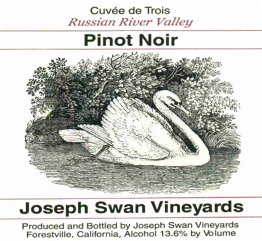 Joseph Swan Cuvee de Trois Pinot Noir 2008 Front Label