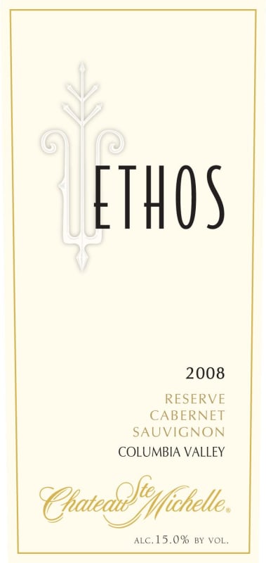 Chateau Ste. Michelle Ethos Reserve 2008 Front Label