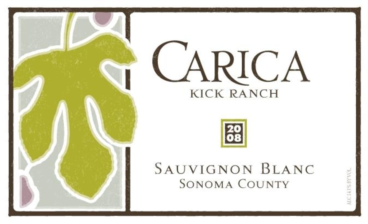 Carica Kick Ranch Sauvignon Blanc 2008 Front Label