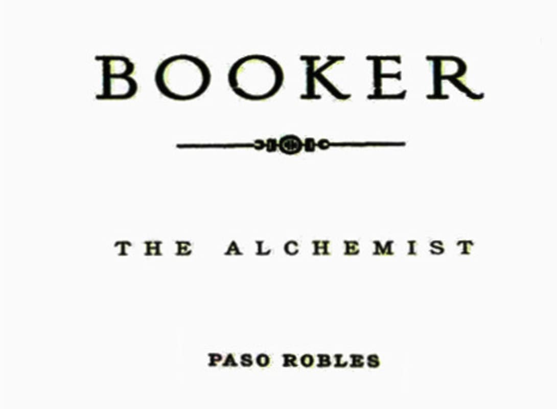 Booker Vineyard The Alchemist 2008 Front Label