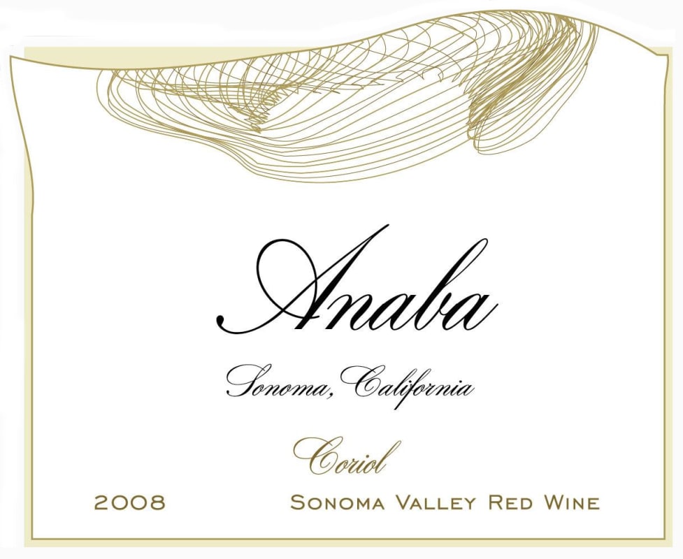 Anaba Coriol Red 2008 Front Label