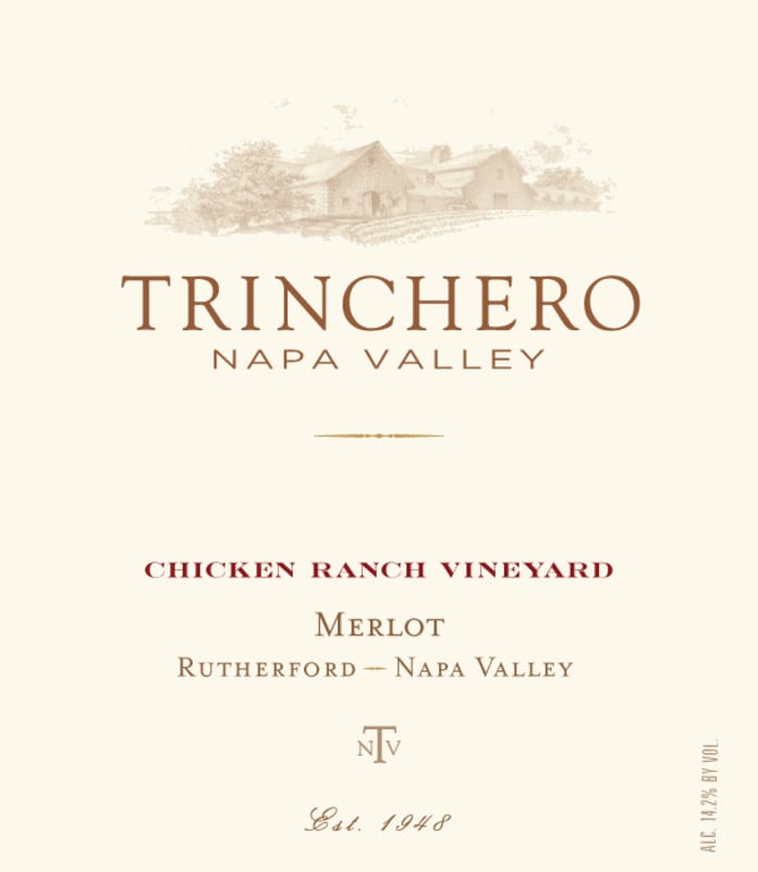 Trinchero Chicken Ranch Vineyard Merlot 2008 Front Label