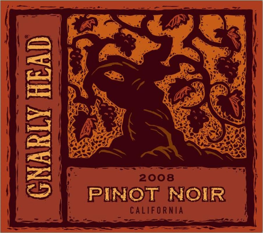 Gnarly Head Pinot Noir 2008 Front Label