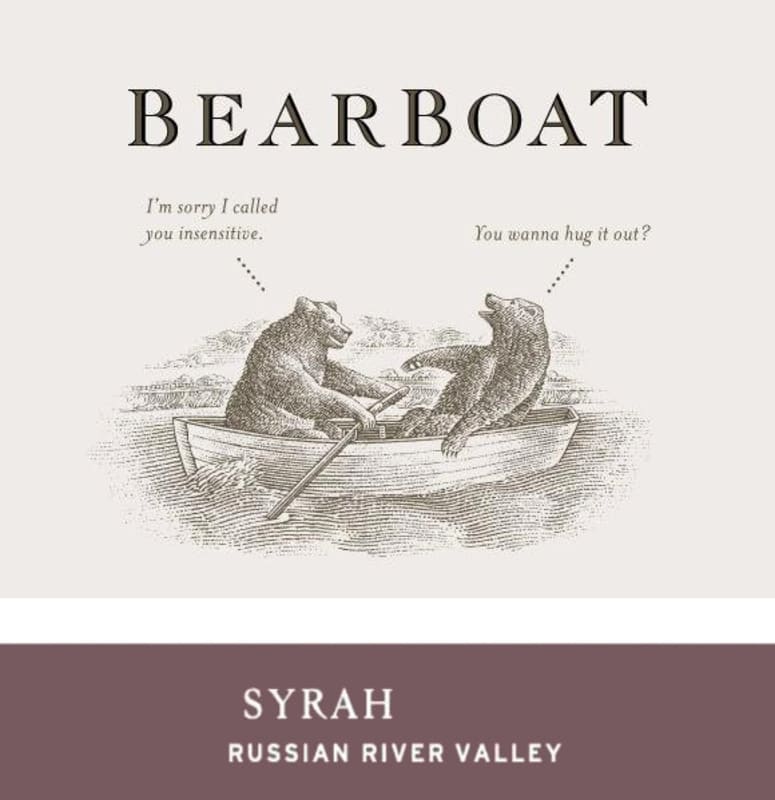 BearBoat Syrah 2008 Front Label
