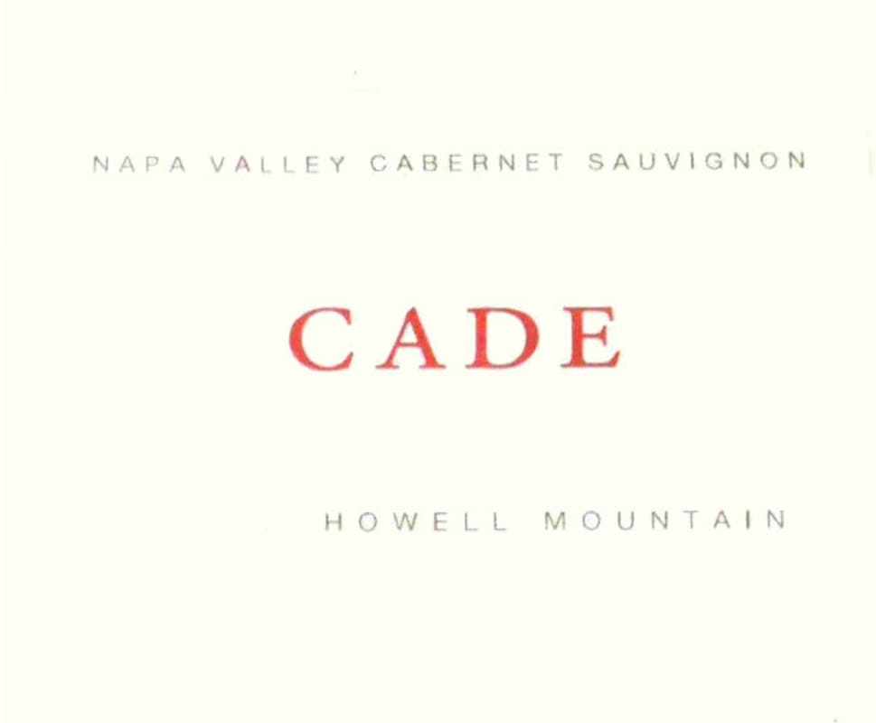 CADE Howell Mountain Cabernet Sauvignon 2008 Front Label