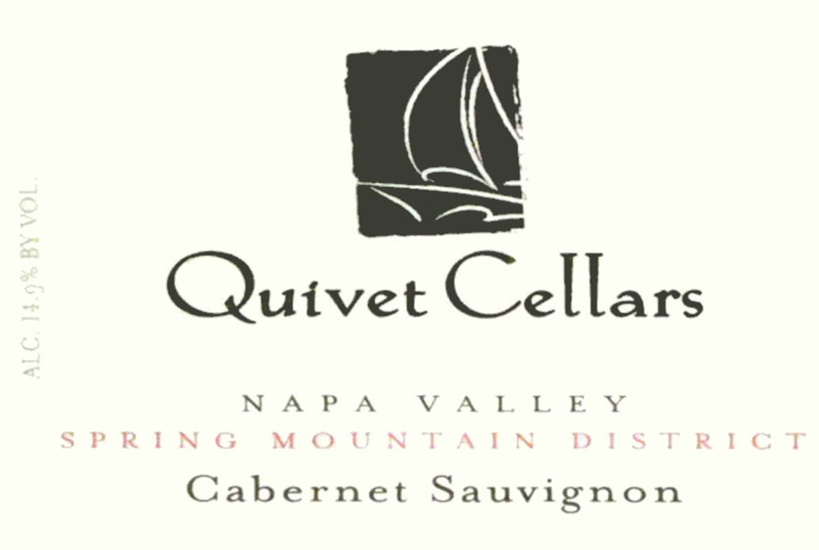 Quivet Cellars Spring Mountain Cabernet Sauvignon 2008 Front Label