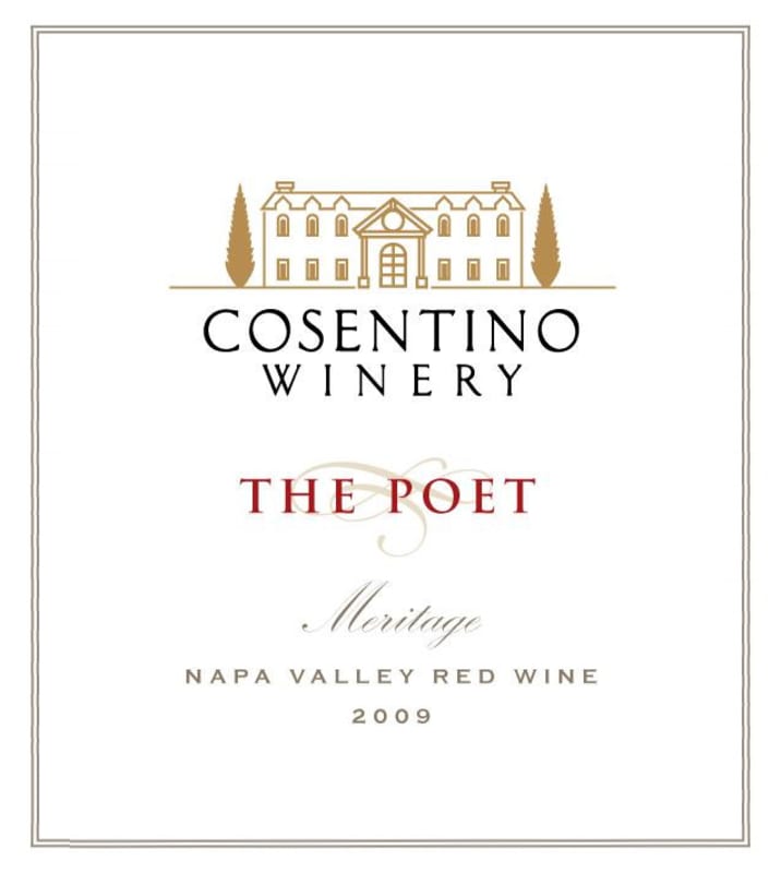 Cosentino The Poet Meritage 2009 Front Label