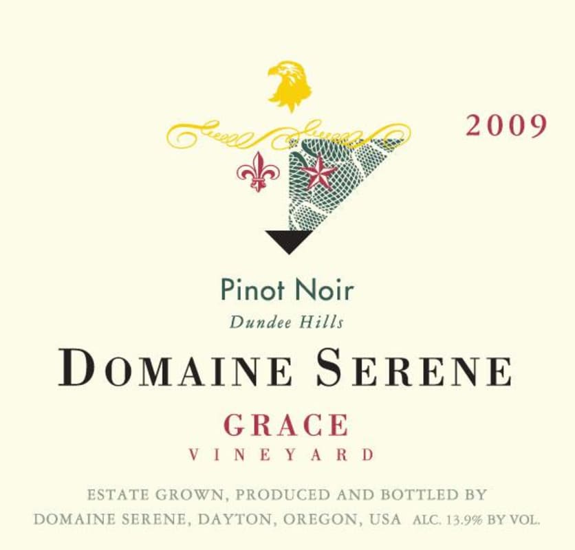 Domaine Serene Grace Vineyard Pinot Noir 2009 Front Label