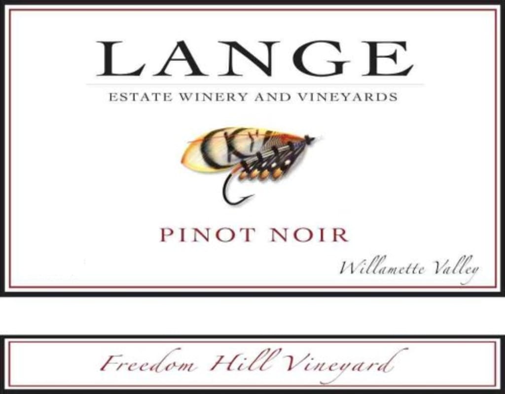 Lange Winery Freedom Hill Vineyard Pinot Noir 2009 Front Label