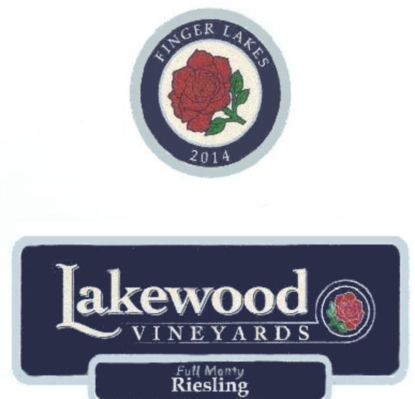 Lakewood Vineyards Full Monty Riesling 2014 Front Label