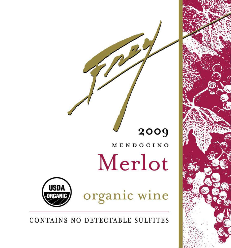 Frey Organic Merlot 2009 Front Label
