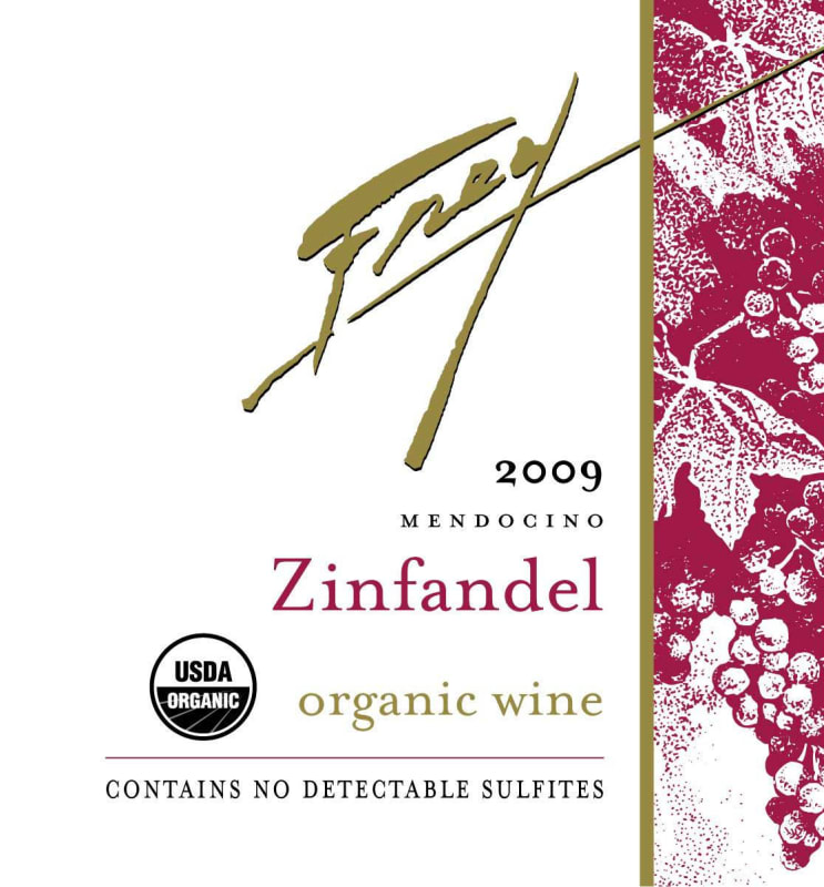 Frey Organic Zinfandel 2009 Front Label