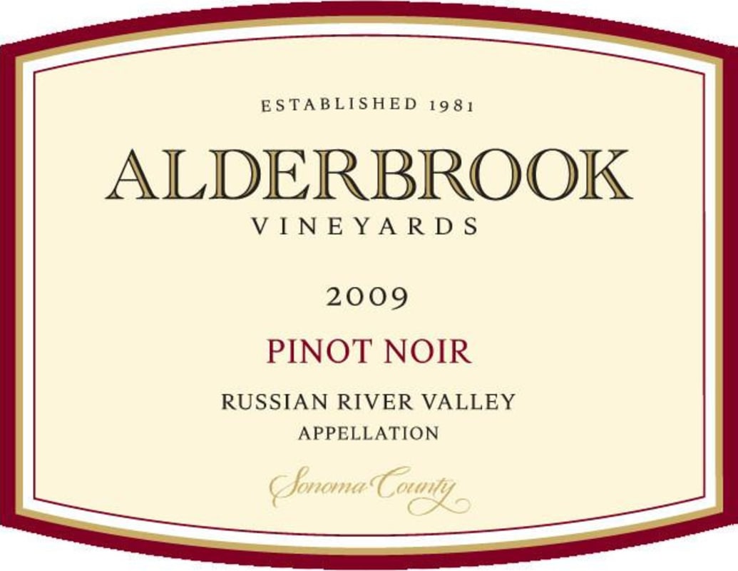 Alderbrook Winery Pinot Noir 2009 Front Label