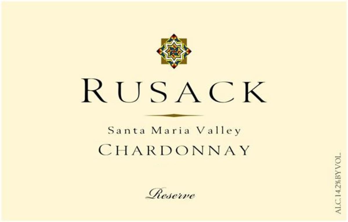 Rusack Santa Maria Valley Reserve Chardonnay 2009 Front Label