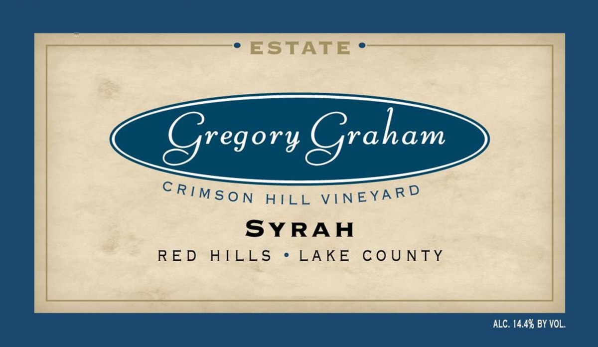 Gregory Graham Crimson Hill Vineyard Syrah 2009 Front Label