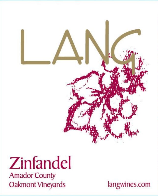 Lang Oakmont Vineyards Zinfandel 2008 Front Label