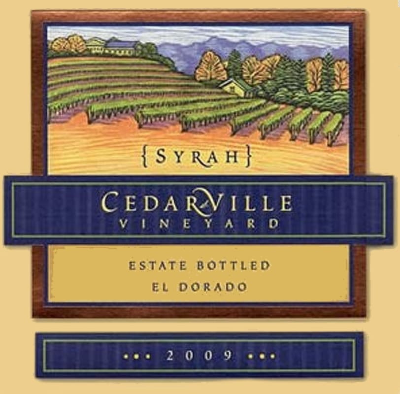 Cedarville Vineyards Syrah 2009 Front Label