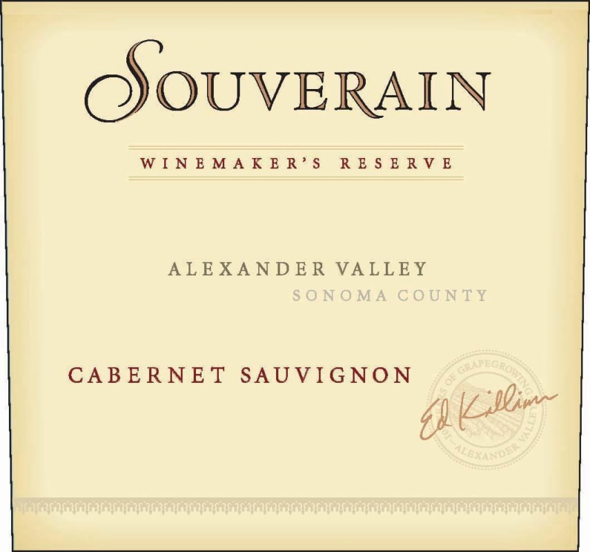 Chateau Souverain Winemaker's Reserve Cabernet Sauvignon 2009 Front Label