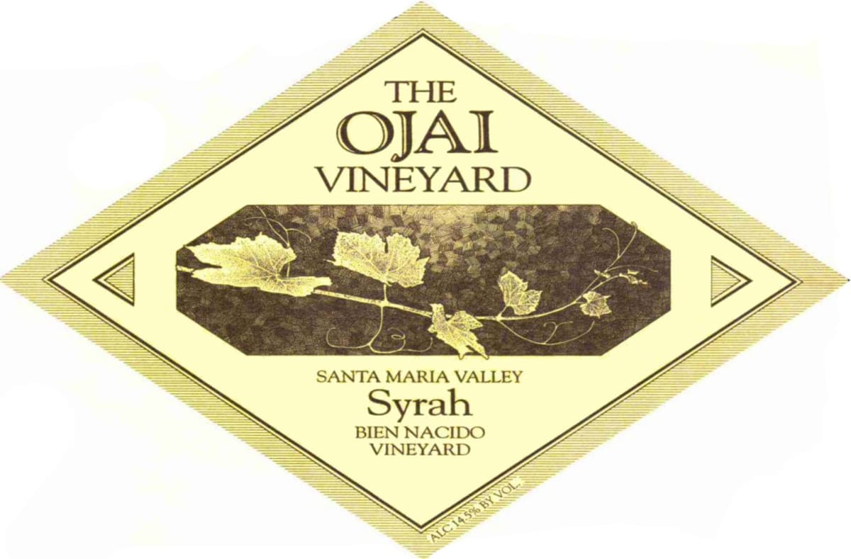 Ojai Bien Nacido Syrah 2009 Front Label